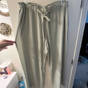 Light Green Drawstring Pants
